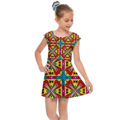 Seamless Pattern Tile Tileable Kids  Cap Sleeve Dress