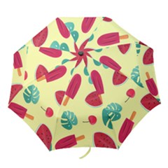 Watermelon Leaves Strawberry Folding Umbrellas by Pakrebo