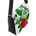 Flowers Floral Plants Nature Flap Closure Messenger Bag (S) View2