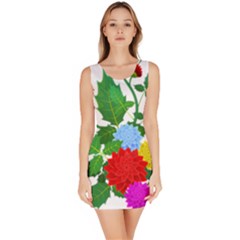 Flowers Floral Plants Nature Bodycon Dress by Pakrebo