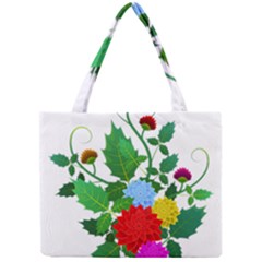 Flowers Floral Plants Nature Mini Tote Bag by Pakrebo