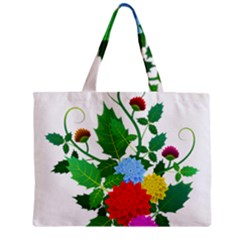 Flowers Floral Plants Nature Zipper Mini Tote Bag by Pakrebo