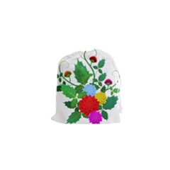 Flowers Floral Plants Nature Drawstring Pouch (xs) by Pakrebo