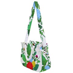 Flowers Floral Plants Nature Rope Handles Shoulder Strap Bag by Pakrebo