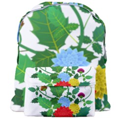 Flowers Floral Plants Nature Giant Full Print Backpack by Pakrebo