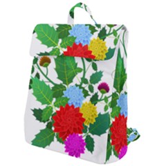 Flowers Floral Plants Nature Flap Top Backpack by Pakrebo