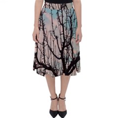 Fruit Tree Silhouette Aesthetic Classic Midi Skirt by Pakrebo