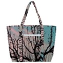 Fruit Tree Silhouette Aesthetic Zip Up Canvas Bag View3