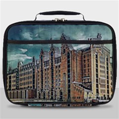 Architecture City Building Travel Full Print Lunch Bag by Pakrebo