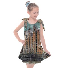 Architecture City Building Travel Kids  Tie Up Tunic Dress