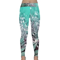 Dandelion Seeds Flower Nature Classic Yoga Leggings by Pakrebo