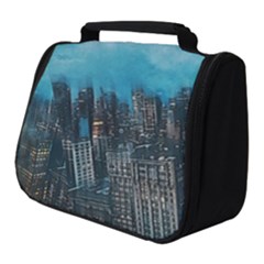 Cityscape Buildings Skyscraper Full Print Travel Pouch (small) by Pakrebo