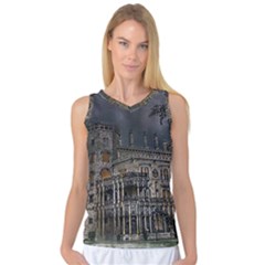 Castle Mansion Architecture House Women s Basketball Tank Top by Pakrebo