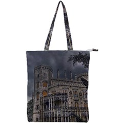 Castle Mansion Architecture House Double Zip Up Tote Bag by Pakrebo