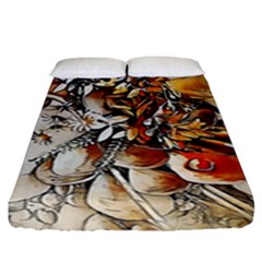 Collage Art The Statue Of Shell Fitted Sheet (king Size) by Pakrebo