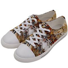 Collage Art The Statue Of Shell Women s Low Top Canvas Sneakers by Pakrebo