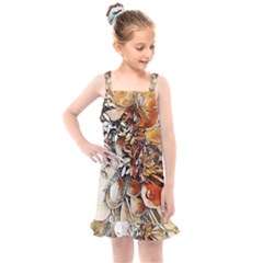 Collage Art The Statue Of Shell Kids  Overall Dress by Pakrebo