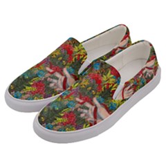 Touch Watercolor Xie Shihong Art Men s Canvas Slip Ons by Pakrebo