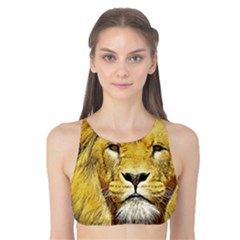 Lion Lioness Wildlife Hunter Tank Bikini Top by Pakrebo