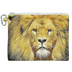 Lion Lioness Wildlife Hunter Canvas Cosmetic Bag (xxl) by Pakrebo