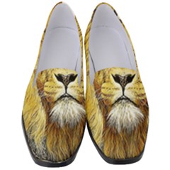 Lion Lioness Wildlife Hunter Women s Classic Loafer Heels by Pakrebo