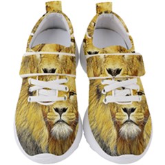 Lion Lioness Wildlife Hunter Kids  Velcro Strap Shoes by Pakrebo