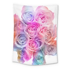 Rose Bouquet Flower Petal Floral Medium Tapestry by Pakrebo