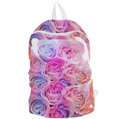 Rose Bouquet Flower Petal Floral Foldable Lightweight Backpack by Pakrebo