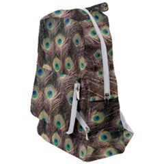 Bird Peacock Tail Feathers Travelers  Backpack by Pakrebo