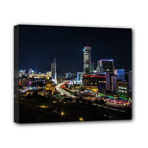 Night City Seoul Travel Korea Sky Canvas 10  X 8  (stretched) by Pakrebo