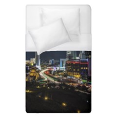 Night City Seoul Travel Korea Sky Duvet Cover (single Size) by Pakrebo