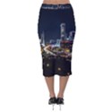 Night City Seoul Travel Korea Sky Velvet Midi Pencil Skirt View2