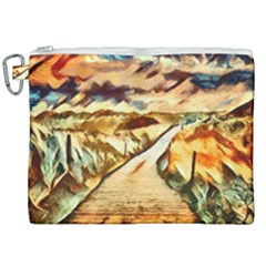 Painting Expressive Colors Texture Canvas Cosmetic Bag (xxl) by Pakrebo