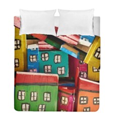 Houses Handmade Cultural Duvet Cover Double Side (full/ Double Size) by Pakrebo