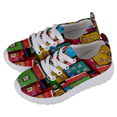 Houses Handmade Cultural Kids  Lightweight Sports Shoes by Pakrebo