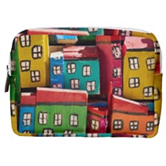 Houses Handmade Cultural Make Up Pouch (medium) by Pakrebo