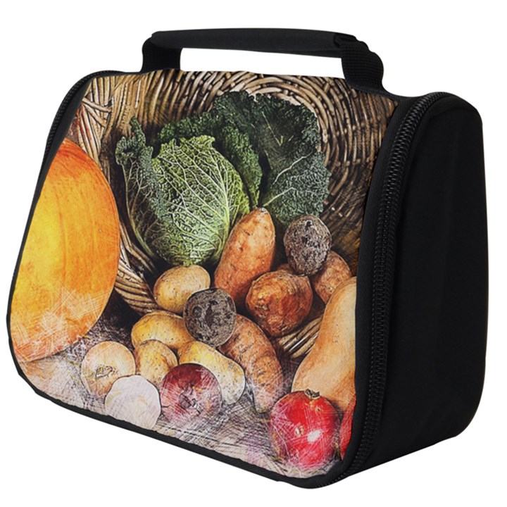 Pumpkin Vegetables Autumn Full Print Travel Pouch (Big)