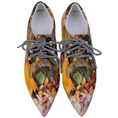 Pumpkin Vegetables Autumn Pointed Oxford Shoes by Pakrebo