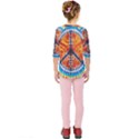 Tie Dye Peace Sign Kids  Quarter Sleeve Raglan Tee View2