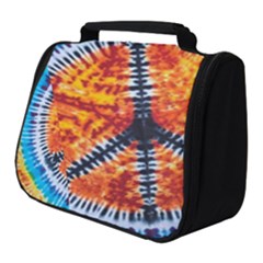 Tie Dye Peace Sign Full Print Travel Pouch (small) by Pakrebo