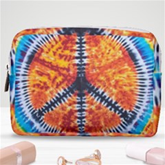 Tie Dye Peace Sign Make Up Pouch (medium) by Pakrebo