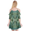 Tree In Golden Meditative Frames Cutout Spaghetti Strap Chiffon Dress View2