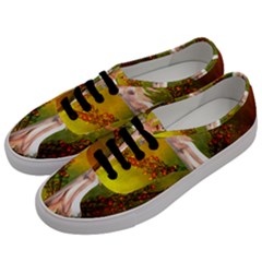 Beautiful Fairy With Wonderful Flowers Men s Classic Low Top Sneakers by FantasyWorld7