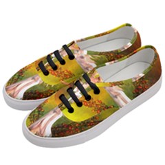 Beautiful Fairy With Wonderful Flowers Women s Classic Low Top Sneakers by FantasyWorld7