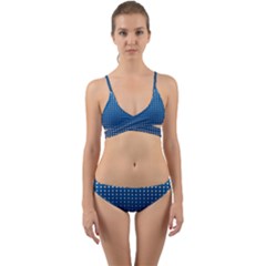 Geometric Wallpaper Wrap Around Bikini Set