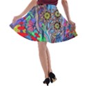 Abstract Forest  A-line Skater Skirt View2