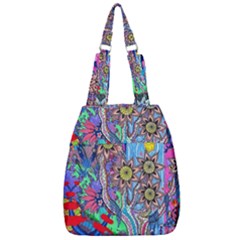 Abstract Forest  Center Zip Backpack by okhismakingart