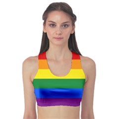 Lgbt Rainbow Pride Flag Sports Bra