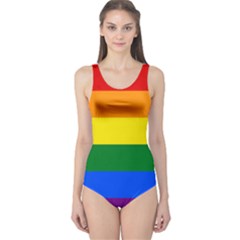 Lgbt Rainbow Pride Flag One Piece Swimsuit by lgbtnation