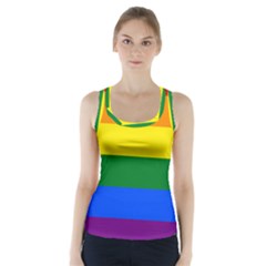 Lgbt Rainbow Pride Flag Racer Back Sports Top